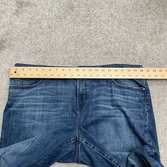 Chico's So Slimming Girlfriend Slim Leg Crop Denim Jeans Womens 16P Blue 40x24 - Picture 11 of 16